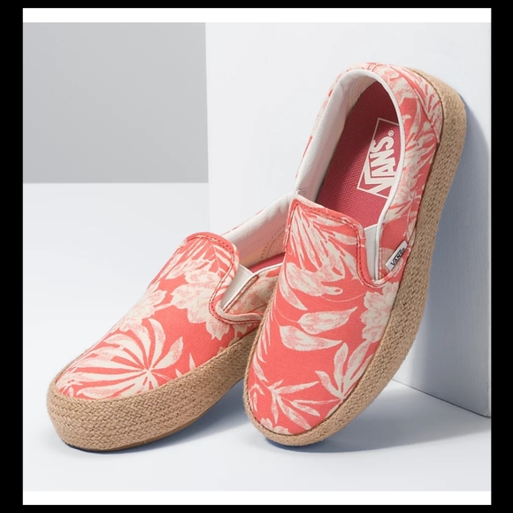 vans linen espadrille